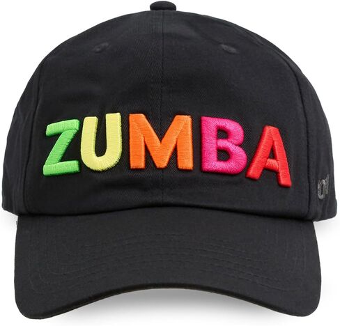 ZUMBA Hat for Women – Black Hat Women Baseball Cap – Adjustable Cute Workout Cap with Embroidered Logo for Gym, Fitness, Fashion, Everyday Wear, and Stylish Unisex Look for Men in Saudi Arabia