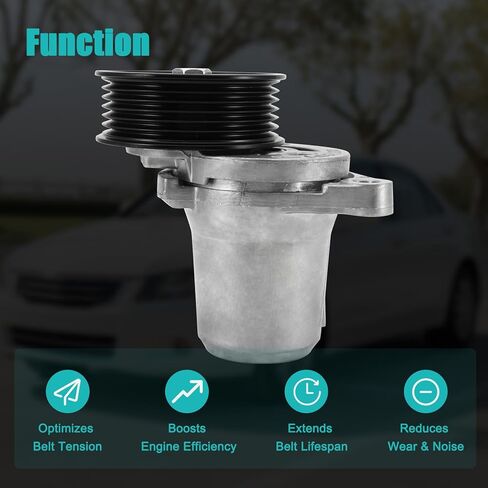‎39298 Belt Tensioner Assembly with Pulley (5.0L V8) For Ford F-150 F150 2011-2022,Mustang 2011 2012 2015 2016 2017 Replace BR3E6B209HC BR3Z6B209B BR3Z6B209H in Saudi Arabia