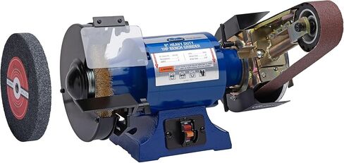 Eastwood Versa Grind 2 X 36 Belt Grinder Attachment and 1 HP Bench Grinder Kit | Industrial Grade High Precision Bench Grinder | Fits on Bench Grinders with a 5/8"D Shaft | 3450-3600 RPM Motor Speed in Saudi Arabia