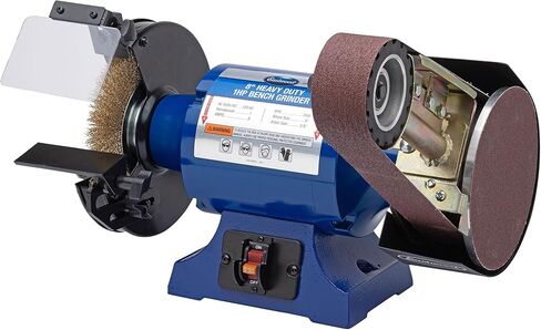 Eastwood Versa Grind 2 X 36 Belt Grinder Attachment and 1 HP Bench Grinder Kit | Industrial Grade High Precision Bench Grinder | Fits on Bench Grinders with a 5/8"D Shaft | 3450-3600 RPM Motor Speed in Saudi Arabia