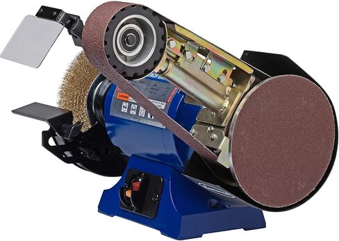 Eastwood Versa Grind 2 X 36 Belt Grinder Attachment and 1 HP Bench Grinder Kit | Industrial Grade High Precision Bench Grinder | Fits on Bench Grinders with a 5/8"D Shaft | 3450-3600 RPM Motor Speed in Saudi Arabia