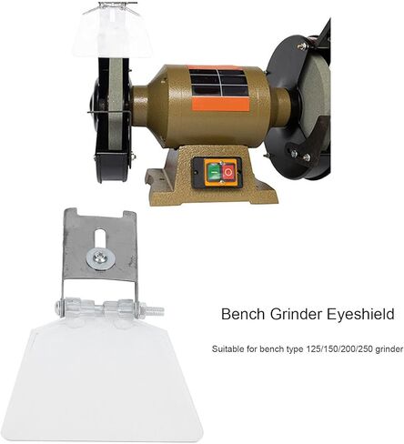 Tyenaza Bench Grinder Eye Shield، قطعتان من غطاء حماية العين الآمن من الفولاذ المقاوم للصدأ للمطحنة، درع عين بديل لجلاخة العين in Kuwait