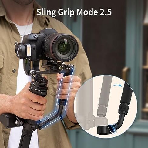 ZHIYUN CINEPEER Weebill 3E[Official], 3-Axis Lightweight Gimbal Stabilizer for DSLR & Mirrorless Camera Canon/Sony/Panasonic/Nikon, 3KG Payload, Native Vertical Shooting, Bluetooth Shutter Control in Saudi Arabia