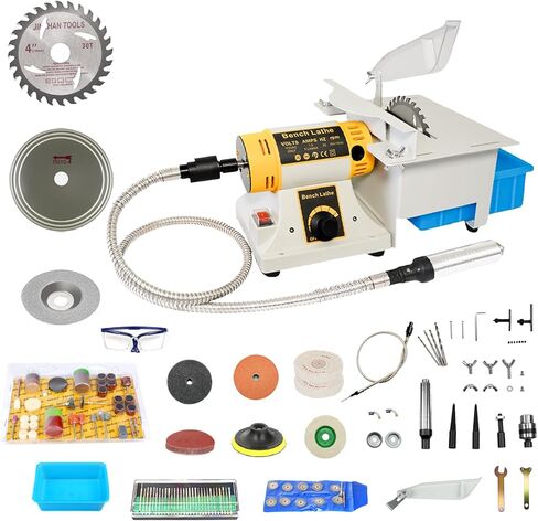 Lapidary Rock Saw for Cutting Rocks, 750W Mini Lapidary Equipment for Jewelry and Gemstone Polishing, 110V Table Saw Grinder Machine with Polishing Kit for Jade Agate Wood and Beeswax in Saudi Arabia