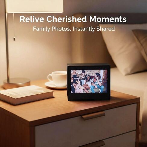 Photo Storage Box Compatible with Fujifilm Instax Wide 400/300 Polaroid Now+ I-Type OneStep2 Instant Film, 3.5x4.25" Photo Holder - Black (Black) in Saudi Arabia