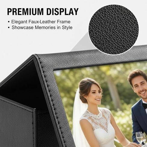 Photo Storage Box Compatible with Fujifilm Instax Wide 400/300 Polaroid Now+ I-Type OneStep2 Instant Film, 3.5x4.25" Photo Holder - Black (Black) in Saudi Arabia