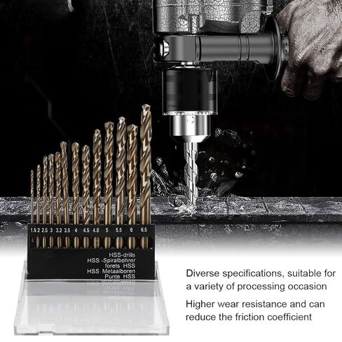 13pcs M35 Twisted Drill Bits, High Speed Steel Drill Tool in Saudi Arabia