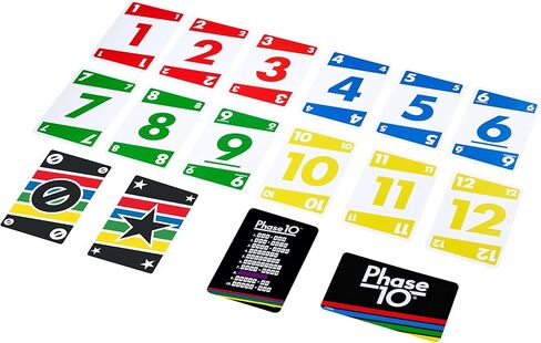 Mattel Games Phase 10 Card Game, Sequences Rummy-Like Card Game, Includes 110 Cards, FFY05 in Saudi Arabia