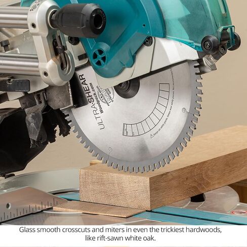 10 Inch Miter Saw Blade, 80T, 5/8" Arbor, 1/8" Kerf, USA Made, Optimized 80 Tooth Geometry for Crosscuts & Miters - US1080-MTR in Saudi Arabia