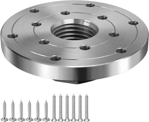 4 "غطاء مخرطة النجارة ، غطاء فولاذي لمخرطة الخشب ، 1-1/4" x8TPI خيط المغزل ، ملحقات مخرطة الخشب in Kuwait