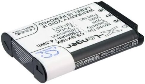 Cameron Sino Battery for Cyber-Shot DSC-HX300, HDR-GW66V, HDR-GW66VE, HDR-GWP88, HDR-GWP88V, HDR-GWP88VB, HDR-GWP88VE, HDR-MV1, POV HD Action Camera, RML-VR1 1150mAh in Saudi Arabia