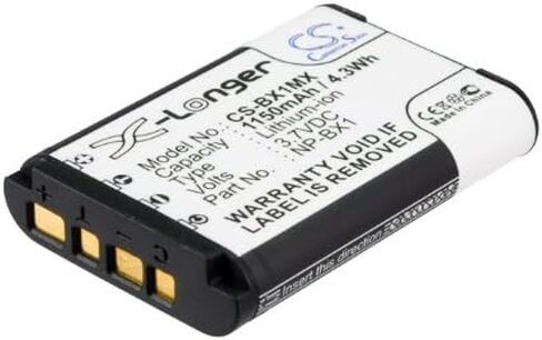 Cameron Sino Battery for Cyber-Shot DSC-HX300, HDR-GW66V, HDR-GW66VE, HDR-GWP88, HDR-GWP88V, HDR-GWP88VB, HDR-GWP88VE, HDR-MV1, POV HD Action Camera, RML-VR1 1150mAh in Saudi Arabia
