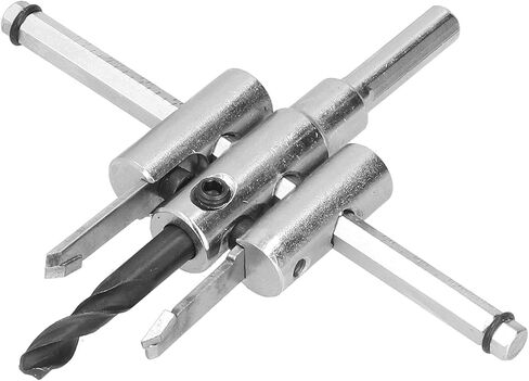 Adjustable Hole Saw Circle Cutter Wood Drill Bit Round Cutting Tool for Gypsum Board and Plastic (40-120 mm) in Saudi Arabia