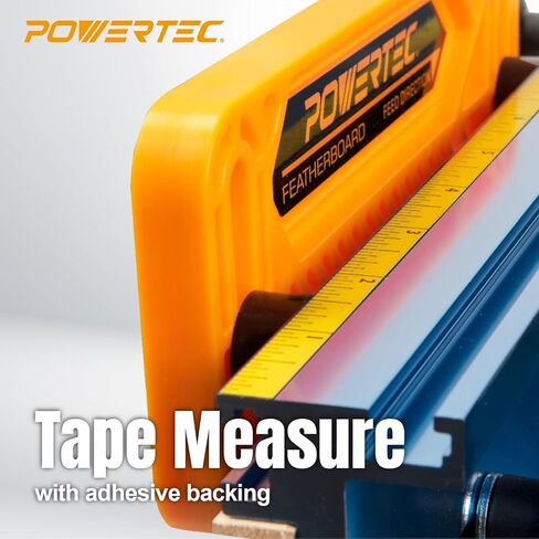 طاولة توجيه POWERTEC Benchtop مع حامل معدني ومجموعة سياج قابلة للتعديل - سطح MDF مصفح مقاس 24 بوصة × 16 بوصة، لوحة إدخال من الألومنيوم، منفذ غبار 2-1/2 بوصة، حاجز سياج، لوح ريش والمزيد من الملحقات (71963) in Kuwait