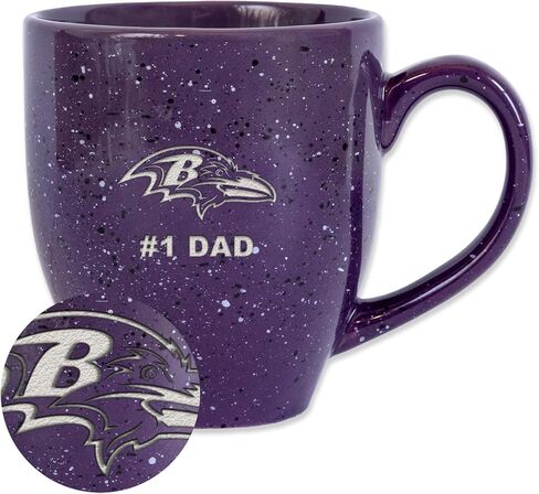RICO Industries NFL Football Philadelphia Eagles Dad-Green 16 Oz Team Color Laser محفورة بقهوة سيراميك in Kuwait