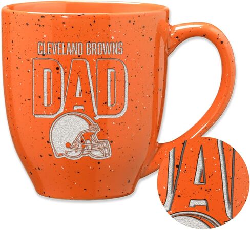 RICO Industries NFL Football Philadelphia Eagles Dad-Green 16 Oz Team Color Laser محفورة بقهوة سيراميك in Kuwait