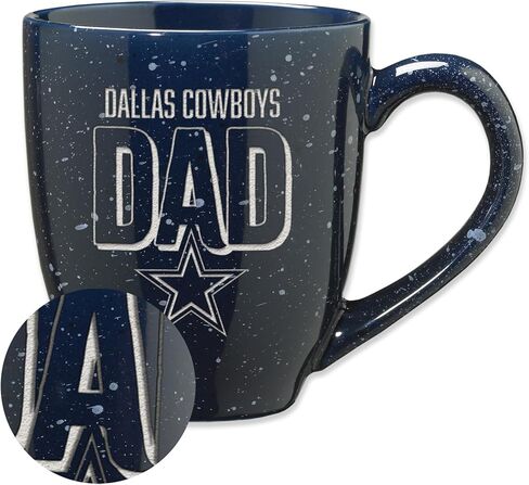 RICO Industries NFL Football Philadelphia Eagles Dad-Green 16 Oz Team Color Laser محفورة بقهوة سيراميك in Kuwait
