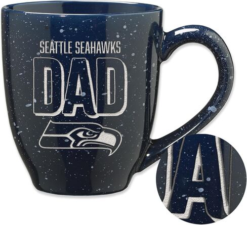 RICO Industries NFL Football Philadelphia Eagles Dad-Green 16 Oz Team Color Laser محفورة بقهوة سيراميك in Kuwait
