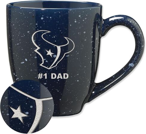 RICO Industries NFL Football Philadelphia Eagles Dad-Green 16 Oz Team Color Laser محفورة بقهوة سيراميك in Kuwait