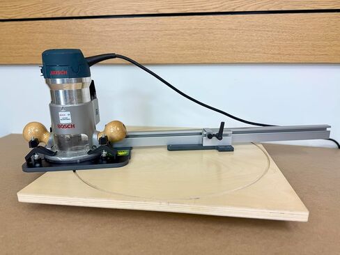 Woodhaven 3270 Adjustable Circle Cutting Jig for Fullsize Routers | Precision Woodworking Tool for Perfect Circles from 3/4" to 108" in Diameter | Made in USA in Saudi Arabia