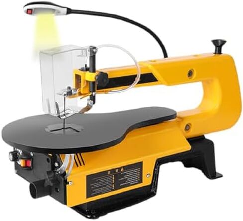 16-Inch Variable Speed Scroll Saw, 180W Motor, 400-1650 RPM, 45° Adjustable Table, Electric Fret Saw for Woodworking, Precision Cuts & Multi-Function Projects in Saudi Arabia