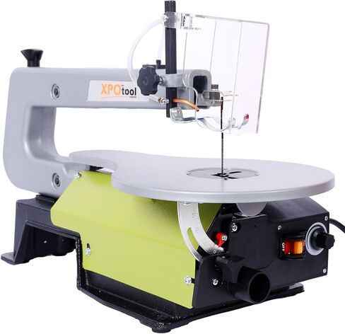 منشار تمرير بسرعات متغيرة 16 بوصة، منشار تمرير بقوة 1.2 أمبير مع طاولة إمالة من 0 إلى 45 درجة، حذاء تثبيت ومنفذ غبار، منشار تمرير دقيق للأعمال الخشبية للحصول على قطع تفصيلية in Kuwait