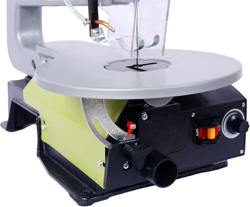 منشار تمرير بسرعات متغيرة 16 بوصة، منشار تمرير بقوة 1.2 أمبير مع طاولة إمالة من 0 إلى 45 درجة، حذاء تثبيت ومنفذ غبار، منشار تمرير دقيق للأعمال الخشبية للحصول على قطع تفصيلية in Kuwait