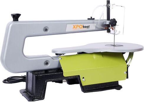 منشار تمرير بسرعات متغيرة 16 بوصة، منشار تمرير بقوة 1.2 أمبير مع طاولة إمالة من 0 إلى 45 درجة، حذاء تثبيت ومنفذ غبار، منشار تمرير دقيق للأعمال الخشبية للحصول على قطع تفصيلية in Kuwait