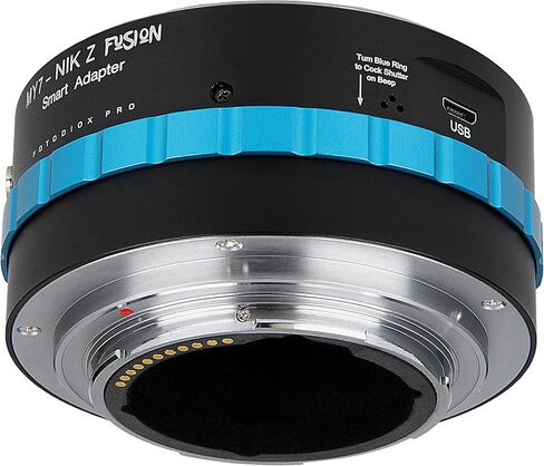 محول Fotodiox Pro Fusion، محول ذكي - متوافق مع عدسات Mamiya 7 Rangefinder لتناسب كاميرات Nikon Z-Mount عديمة المرآة مع وظائف آلية محدودة in Kuwait