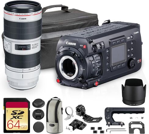 Canon EOS C700 Cinema Camera Bundle| Super 35 Cinema System with High Dynamic Range, Modular Design & Advanced Color | For Broadcast & Production (1454C002) + EF 70-200mm f/2.8L IS III USM Lens + More in Saudi Arabia