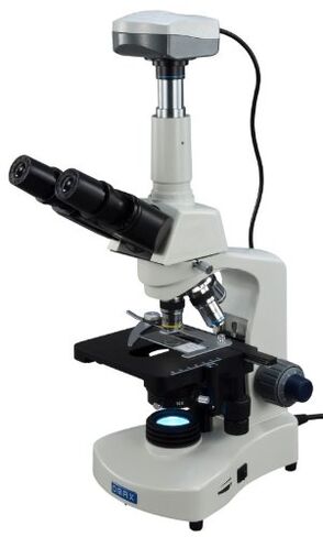 OMAX 40X-2000X Trinocular Phase Contrast Compound Microscope with Interchangable Phase Contrast Kit and 5.0MP USB Camera in Saudi Arabia