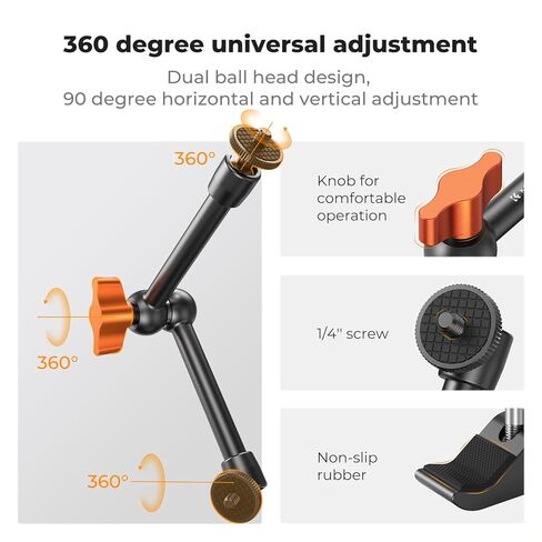 K&F CONCEPT Matte Box & Magic Arm Clamp Kit in Saudi Arabia