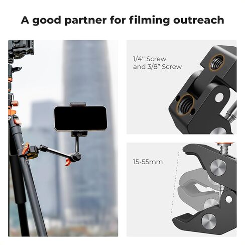 K&F CONCEPT Matte Box & Magic Arm Clamp Kit in Saudi Arabia
