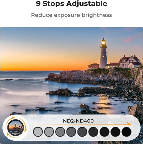 K&F Matte Box & 82mm Variable ND2-400 Filter Set in Saudi Arabia