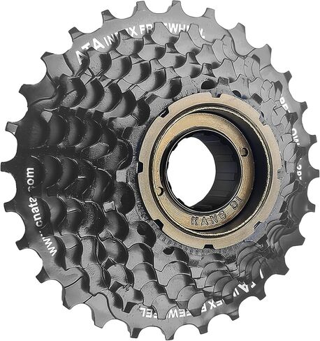 VERKSTAD 7 Speed Bike Freewheels, 14-28T Bicycle Freewheel, Threaded Type Cycling Replacement Part for Mountain Bike Road Bike, Black in Kuwait