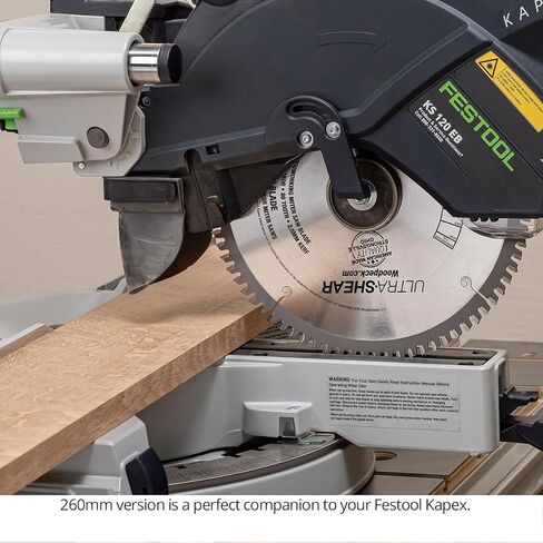 Miter Saw Blade, 260MM x 80T, Fits Festool Kapex, USA Made, Optimized 80 Tooth ATB + R Design - US260M80-MTR in Saudi Arabia