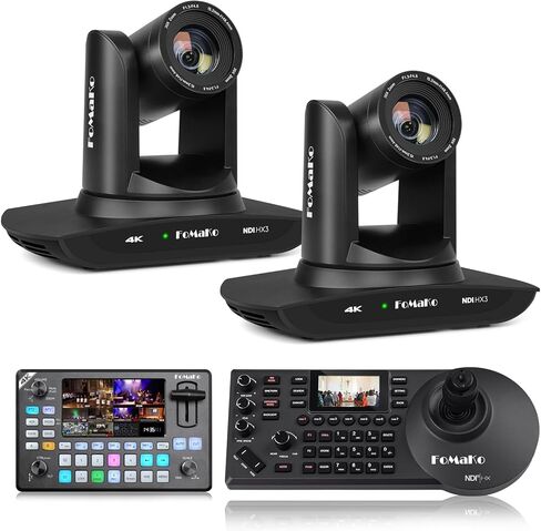 FoMaKo K30NS 4K 30x Optical Zoom PTZ Camera with NDI 6 & NDI HX3, AI Auto-Tracking Gen 3,for Art and Craft Workshops Live demonstrations (K30NSX2+KC602+KC608 Pro in Saudi Arabia
