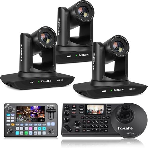 FoMaKo K30NS 4K 30x Optical Zoom PTZ Camera with NDI 6 & NDI HX3, AI Auto-Tracking Gen3,for Hospital Surgery or Professional Skill Teaching Live Streaming(K30NSX3+KC602+KC608 Pro) in Saudi Arabia