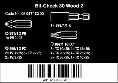 مجموعة BIT-CHECK 30 WOOD 2 BITS in Kuwait