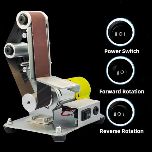 ماكينة صنفرة صغيرة بحزام منضدي، مبراة سكاكين كهربائية، ماكينة صنفرة كهربائية لصقل وتلميع النجارة لصنع سكين العمل المعدنية 4000-9000 دورة في الدقيقة in Kuwait