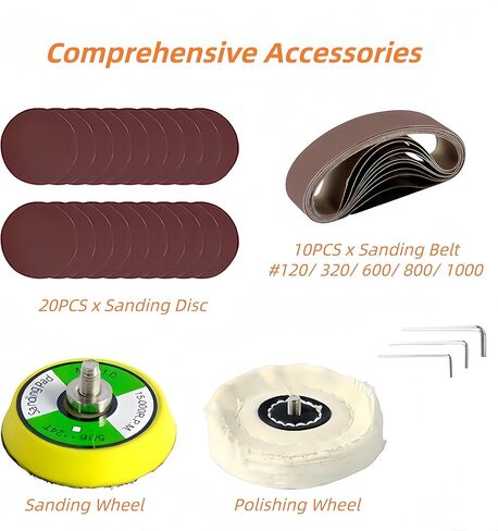 ماكينة صنفرة صغيرة بحزام منضدي، مبراة سكاكين كهربائية، ماكينة صنفرة كهربائية لصقل وتلميع النجارة لصنع سكين العمل المعدنية 4000-9000 دورة في الدقيقة in Kuwait