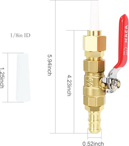 Sand Blaster Gun Kit, Ceramic Sandblasting Gun Part, Brass Ball Valve and Connector with Nozzle Tip (1/8" ID), Valve Type Sandblaster Adapter, Sandblast Nozzle Tip in Kuwait