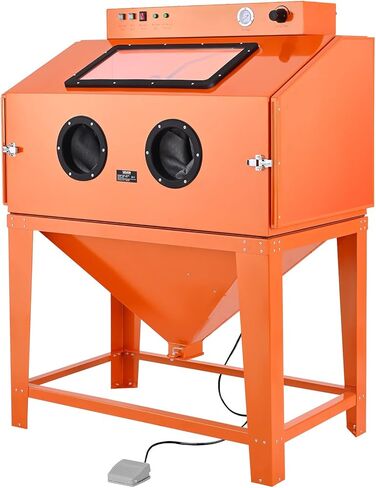 VEVOR Heavy Duty Sandblasting Cabinet Kit, Industrial-Grade Steel Sand Blasting Cabinet with Dual Blasting Guns & 1.6HP Dust Collector for Oversized Parts Surface Finishing, Rust Removal in Saudi Arabia