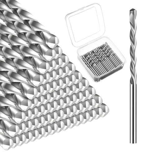 100 Pcs Drywall Bit, Drywall Cutting Tools, 1/8 Inch Spiral Saw Tip Cutting Bits, Drywalls Guide Point Cuttings Bits, Used with Spiral Saw and Power Tools, for Wood and Plastic (Silver) in Saudi Arabia