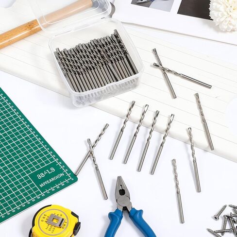 100 Pcs Drywall Bit, Drywall Cutting Tools, 1/8 Inch Spiral Saw Tip Cutting Bits, Drywalls Guide Point Cuttings Bits, Used with Spiral Saw and Power Tools, for Wood and Plastic (Silver) in Saudi Arabia