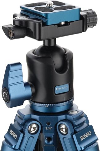 Benro Superslim 1.5 Series Carbon Fiber Tripod with H0P Ball Head – Ultra-Light Travel Tripod Extending to 64.2″, Folded 22.1″, Supports Up to 13.2 lb, Arca-Swiss Quick Release (TSSL18CH0P) in Saudi Arabia