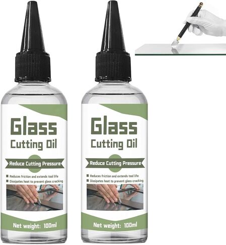 WAN2TLK Glass Cutting Oil 100ml, Suitable for All Glass Cutting Tools, Glass Cutter Oil is Used for Cutting Glass, Glass Bottles, Stained Glass, Tiles and Mirrors in Kuwait