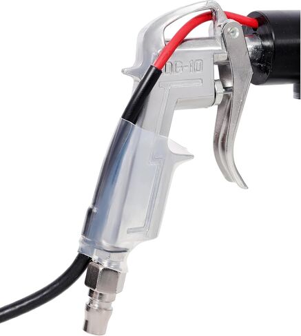 نظام طلاء مسحوق مزدوج الجهد 15 كيلو فولت/25 كيلو فولت، آلة طلاء مسحوق محمولة مع زجاجة شفافة وبخاخ إلكتروستاتيكي، 120 فولت للمشاريع المعدنية لقطع غيار السيارات DIY - مجموعة طلاء مسحوق كاملة in Kuwait