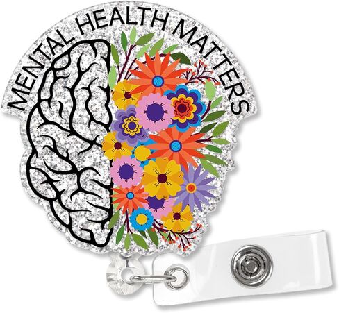 XQLZY It's Fine I'm Fine Everything is Fine Silver Glitter Cute Badge Reel Retractable with Alligator Clip, Funny Cat ID Badge Holder Gift for Nurse Doctor Colleagues Firefighters Social Workers in Saudi Arabia