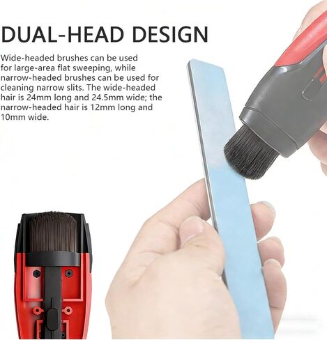 Retractable Dust Brush - Double Tips Soft Dual Head Cleaning Tool for Model Assembly, Military Hobby Building, DIY Projects, Dish Brush Dust Cleaning Tool in Saudi Arabia